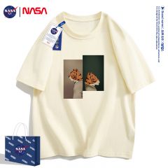 NASA夏季短袖t恤男青少年宽松潮牌纯棉上衣服打底衫男装半袖体恤