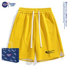 NASA官方联名夏季潮流男士短裤宽松休闲五分裤跑步运动裤子沙滩裤